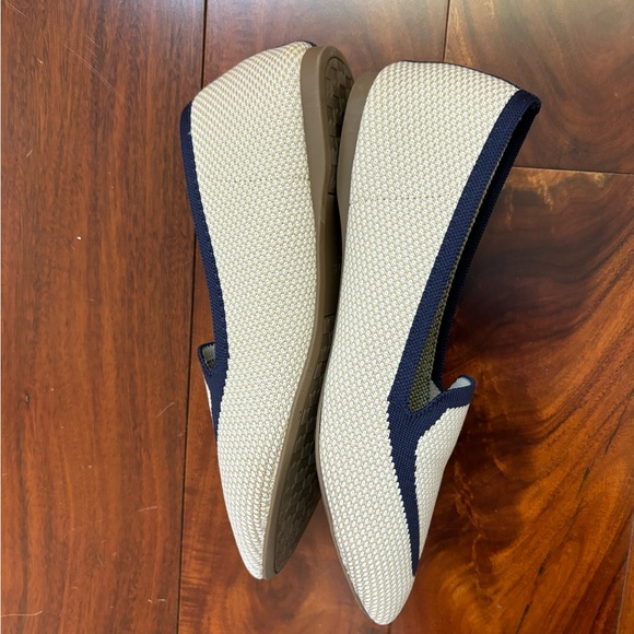 Birdies Blackbird Eggshell Cream Navy Ballet Flat Women's 7.5 - Picture 5 of 5